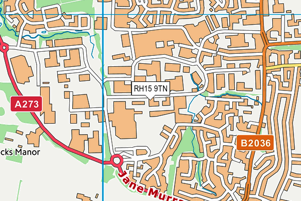RH15 9TN map - OS VectorMap District (Ordnance Survey)