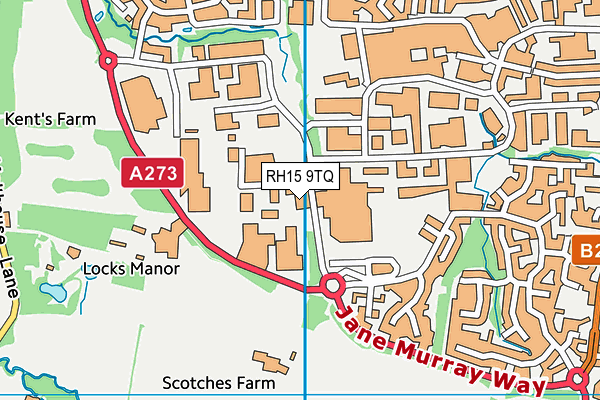 RH15 9TQ map - OS VectorMap District (Ordnance Survey)