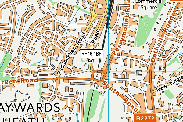 RH16 1BF map - OS VectorMap District (Ordnance Survey)