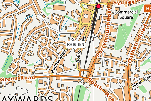 RH16 1BN map - OS VectorMap District (Ordnance Survey)