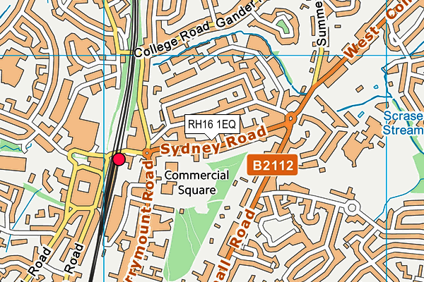 RH16 1EQ map - OS VectorMap District (Ordnance Survey)