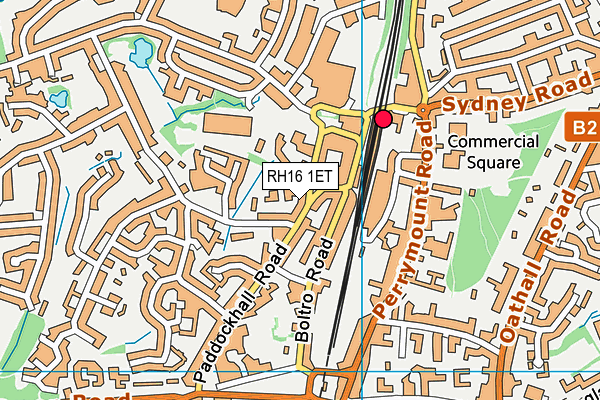 RH16 1ET map - OS VectorMap District (Ordnance Survey)