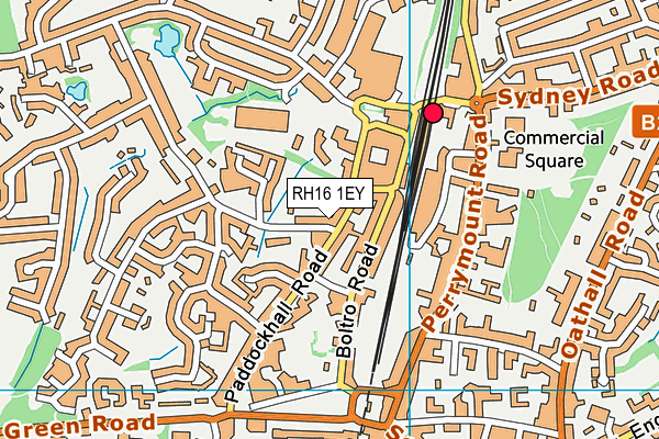 RH16 1EY map - OS VectorMap District (Ordnance Survey)