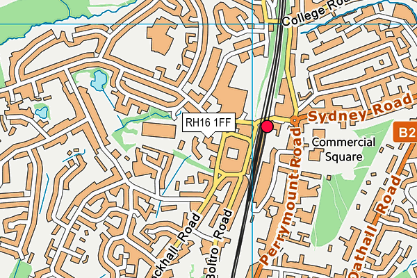 RH16 1FF map - OS VectorMap District (Ordnance Survey)