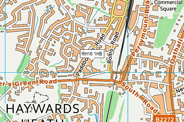 RH16 1HB map - OS VectorMap District (Ordnance Survey)