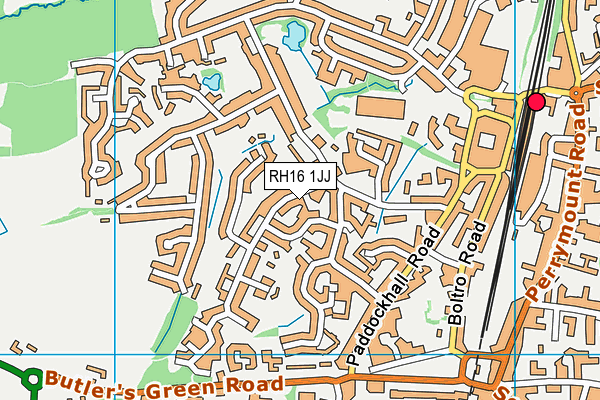 RH16 1JJ map - OS VectorMap District (Ordnance Survey)