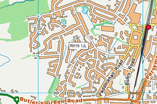 RH16 1JL map - OS VectorMap District (Ordnance Survey)