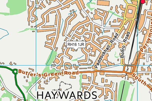 RH16 1JR map - OS VectorMap District (Ordnance Survey)