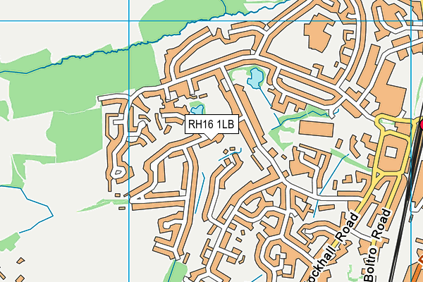 RH16 1LB map - OS VectorMap District (Ordnance Survey)