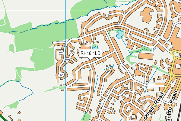 RH16 1LD map - OS VectorMap District (Ordnance Survey)