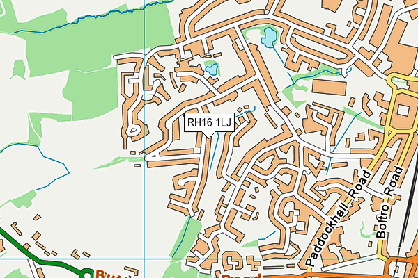 RH16 1LJ map - OS VectorMap District (Ordnance Survey)