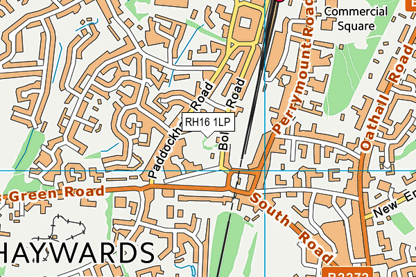 RH16 1LP map - OS VectorMap District (Ordnance Survey)