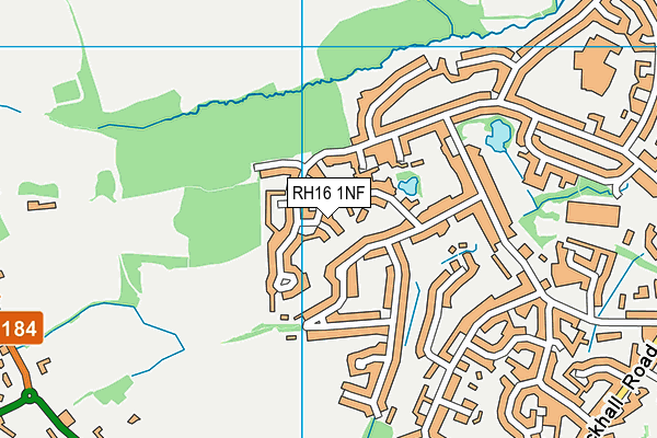RH16 1NF map - OS VectorMap District (Ordnance Survey)