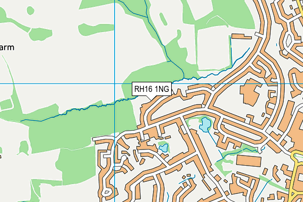 RH16 1NG map - OS VectorMap District (Ordnance Survey)
