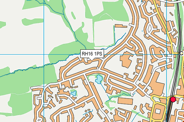 RH16 1PS map - OS VectorMap District (Ordnance Survey)