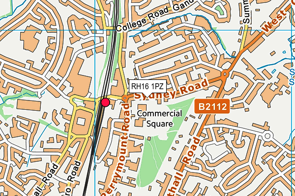 RH16 1PZ map - OS VectorMap District (Ordnance Survey)