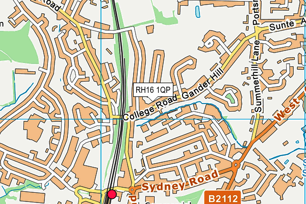 RH16 1QP map - OS VectorMap District (Ordnance Survey)