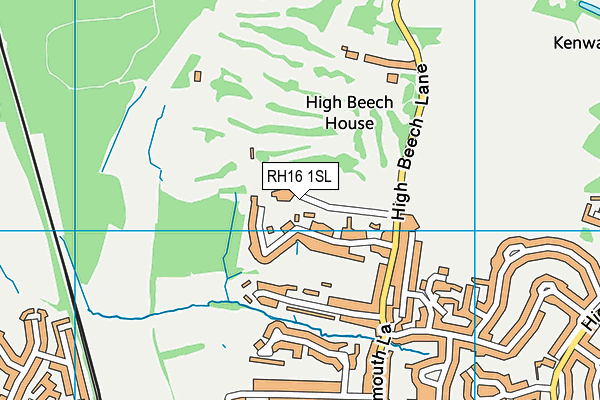 Haywards Heath Golf Club map (RH16 1SL) - OS VectorMap District (Ordnance Survey)