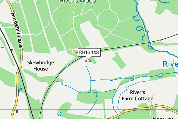 RH16 1XS map - OS VectorMap District (Ordnance Survey)