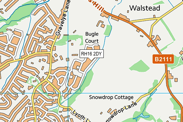 RH16 2DY map - OS VectorMap District (Ordnance Survey)