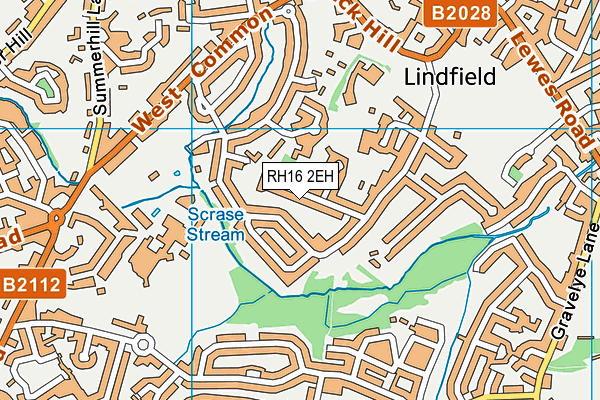 RH16 2EH map - OS VectorMap District (Ordnance Survey)