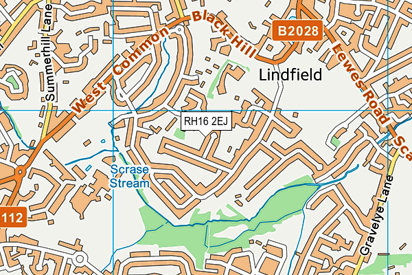 RH16 2EJ map - OS VectorMap District (Ordnance Survey)