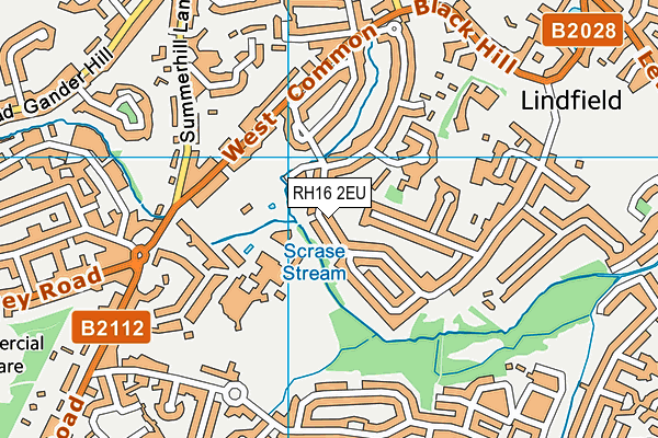 RH16 2EU map - OS VectorMap District (Ordnance Survey)