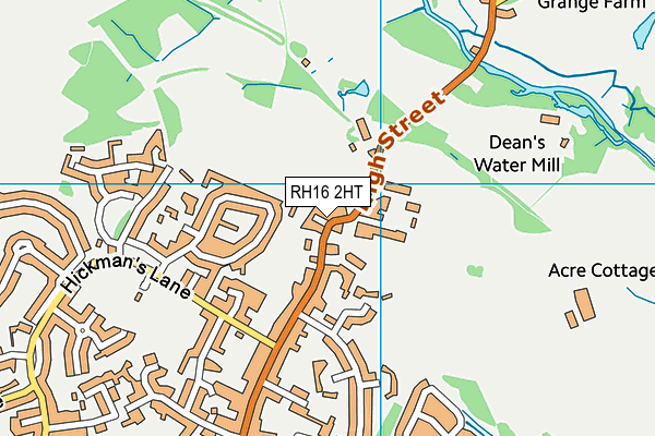 RH16 2HT map - OS VectorMap District (Ordnance Survey)