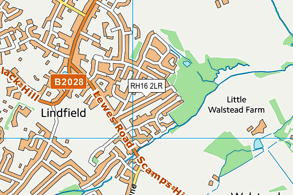 RH16 2LR map - OS VectorMap District (Ordnance Survey)