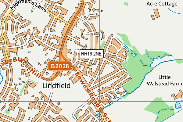 RH16 2NE map - OS VectorMap District (Ordnance Survey)