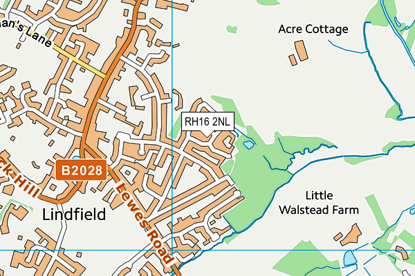 RH16 2NL map - OS VectorMap District (Ordnance Survey)