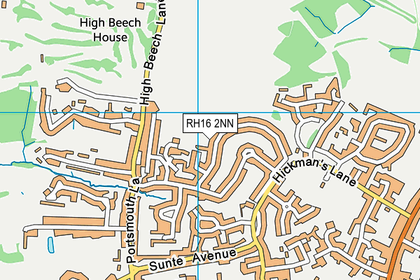 RH16 2NN map - OS VectorMap District (Ordnance Survey)