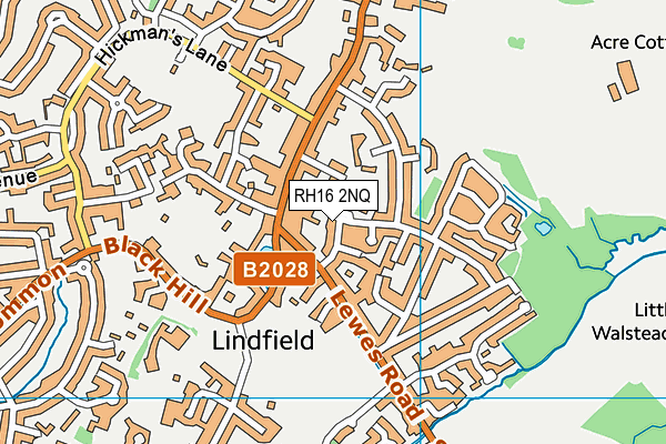 RH16 2NQ map - OS VectorMap District (Ordnance Survey)