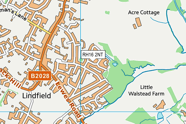 RH16 2NT map - OS VectorMap District (Ordnance Survey)