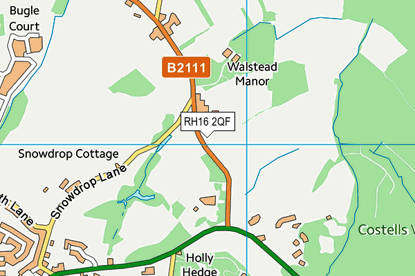 RH16 2QF map - OS VectorMap District (Ordnance Survey)