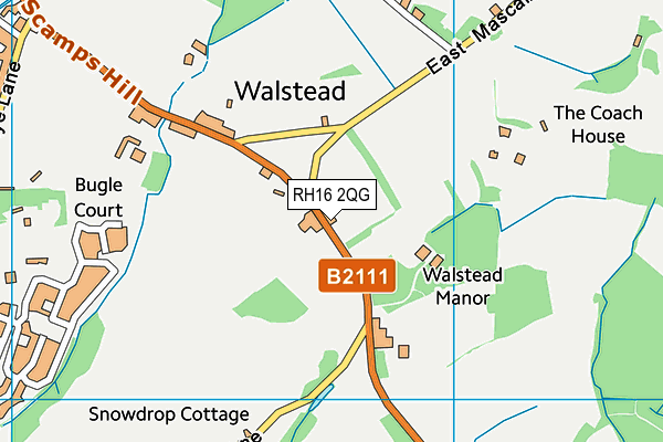 RH16 2QG map - OS VectorMap District (Ordnance Survey)