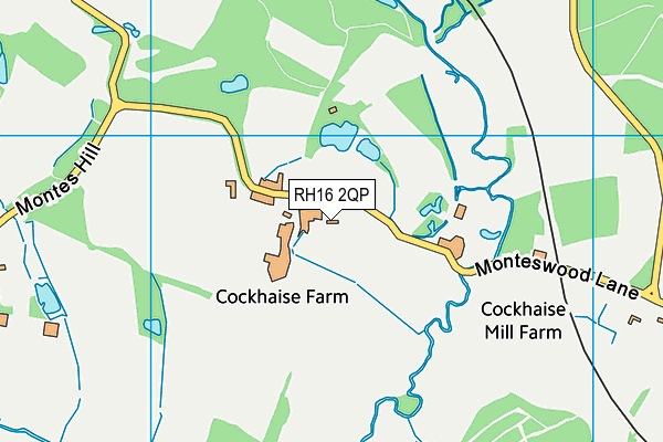 RH16 2QP map - OS VectorMap District (Ordnance Survey)