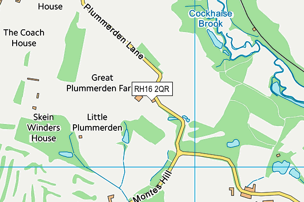 RH16 2QR map - OS VectorMap District (Ordnance Survey)