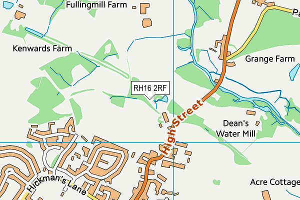 RH16 2RF map - OS VectorMap District (Ordnance Survey)