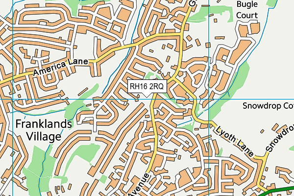 RH16 2RQ map - OS VectorMap District (Ordnance Survey)
