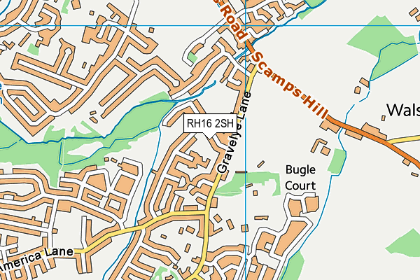 RH16 2SH map - OS VectorMap District (Ordnance Survey)