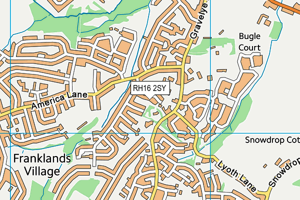 RH16 2SY map - OS VectorMap District (Ordnance Survey)