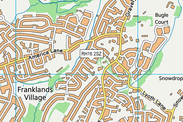 RH16 2SZ map - OS VectorMap District (Ordnance Survey)