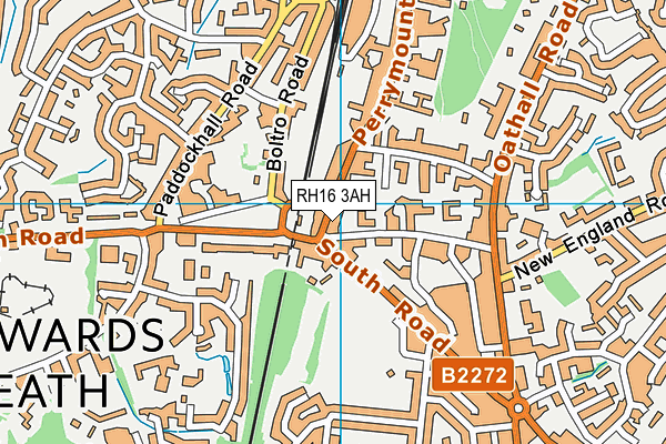 RH16 3AH map - OS VectorMap District (Ordnance Survey)