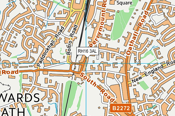 RH16 3AL map - OS VectorMap District (Ordnance Survey)