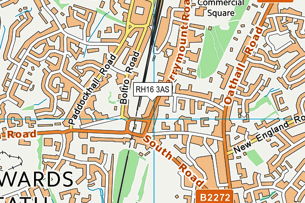 RH16 3AS map - OS VectorMap District (Ordnance Survey)