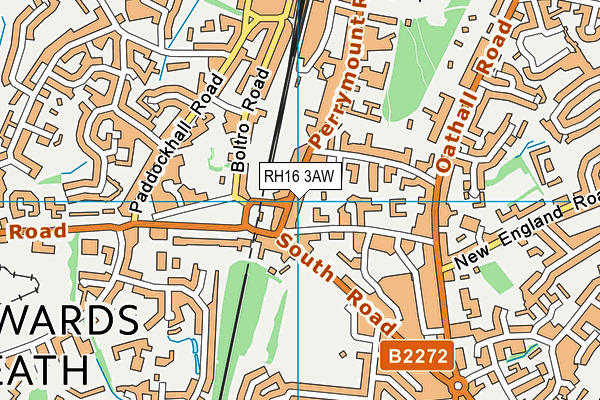 RH16 3AW map - OS VectorMap District (Ordnance Survey)