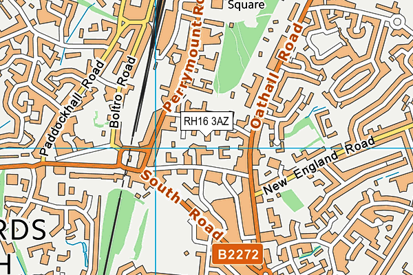 RH16 3AZ map - OS VectorMap District (Ordnance Survey)