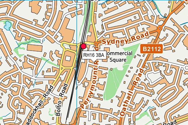 RH16 3BA map - OS VectorMap District (Ordnance Survey)