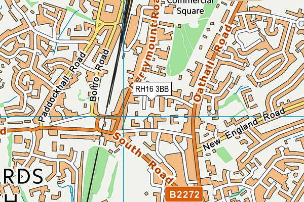 RH16 3BB map - OS VectorMap District (Ordnance Survey)